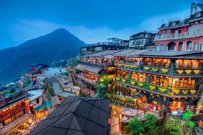 7-Hour Jiufen Night View, Shifen Waterfall & Raohe Market Tour - Starting from Taipei Main Station at 1:30 pm