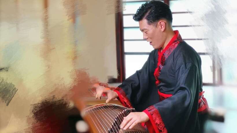 Wear Hanfu and play guzheng - The first 10 minutes: choosing and changing Hanfu